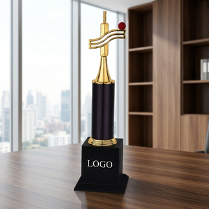 Trofeo Deportivo Portátil Chapado en Oro de POOJA GIFT CORPORATION con Base Grabada, Diseño Impreso con UV, Premios de Reconocimiento, Fundición a Presión Duradera - Product Image 1