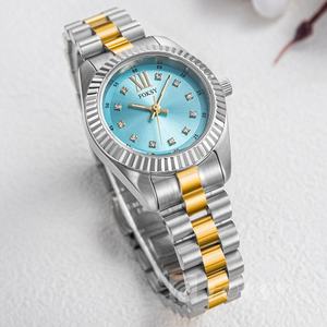 Venta al por mayor de las mujeres de acero inoxidable reloj de cuarzo logotipo personalizado características luminosas resistente al agua 5ATM caso nuevo negocio Dial de cristal - Product Image 5
