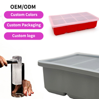Moule à glaçons en silicone personnalisable OEM ODM pour cadeaux d'affaires promotionnels