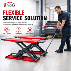 Sollevatore a Forbice Portatile Jingli per Auto, Capacità 3000KG, Elevatore Idraulico per Veicoli con Azionamento Elettrico per Officine di Riparazione Auto - Product Image 6