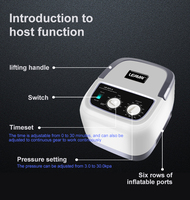 Appareil de compression pneumatique intermittente à 6 chambres, bottes de récupération sportive, relaxation des muscles des jambes et des hanches, amélioration de la circulation, 12 modes