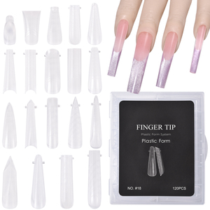 120 pièces de moules à ongles doubles en ABS pour extension rapide de gel UV, moules supérieurs pour ongles en acrylique, accessoires pour doigts, outil pour salon - Product Image 3