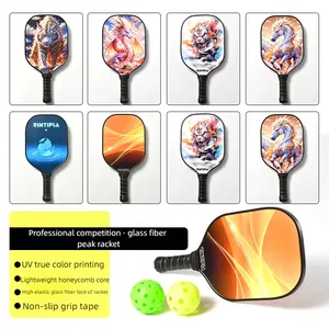 Hot Sale Glass Fiber Custom Factory Pickleball Paddle High Quality Thermoforming Sports Pickleballs Paddle