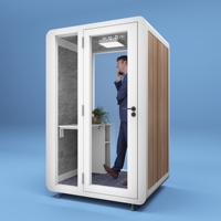 Cabine d'enregistrement portable insonorisée de qualité professionnelle en matériau composite pour chant, studio d'enregistrement musical et bureaux individuels