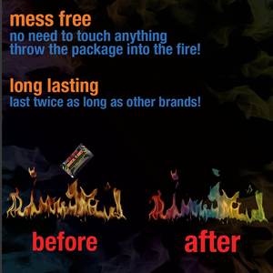 Sunrich SR8025 Sachets de Poudre Magique <span class=keywords><strong>Flamme</strong></span> Néon Métallique 25g – Poudre de <span class=keywords><strong>Feu</strong></span> Mystique pour Bois de <span class=keywords><strong>Feu</strong></span> Coloré, Mariages, <span class=keywords><strong>Noël</strong></span>, Camping - Product Image 4