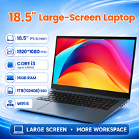 Ordinateur portable professionnel neuf de 18,5 pouces, Intel Core i3-10100Y, 8 Go de RAM, 256 Go de SSD, écran FHD IPS, Wi-Fi 6, vente en gros OEM