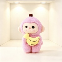 Nouvelle Arrivée en Gros : Pendentif Animal Singe en Coton Mignon, Cadeau Dessin Animé, Accessoires de Décoration pour Sac Femme