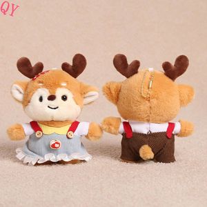 QQ Peluche Christmas Overalls Reindeer Plush Key Chains Plushies Lifelike Reindeer Plush Toy Stuffed Animals & Plush Toys Wholes - Product Image 1
