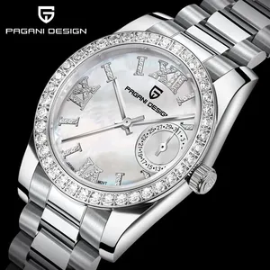 Pagani Design 1776 Reloj de cuarzo para mujer Correa de acero inoxidable original Cronómetro resistente al agua Reloj informal ostentoso - Product Image 2