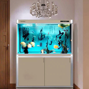 Grote, middelgrote en kleine goudvis aquariums, aanpasbare aquariums & accessoires, huishoudelijke waterloze ecologische glazen aquariums - Product Image 2