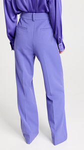 Oem produttore personalizzato Casual a vita alta <span class=keywords><strong>con</strong></span> cerniera a doppia piega <span class=keywords><strong>tasche</strong></span> <span class=keywords><strong>laterali</strong></span> a gamba larga <span class=keywords><strong>pantaloni</strong></span> da donna - Product Image 2