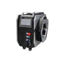 Machine de nettoyage laser à fibre pulsée portative 100W 200W, outil de décapage de rouille laser pour le nettoyage des inclusions de sable des moules de fonderie