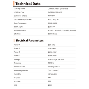 Lampione Stradale 50 Watt 150W IP65 per Esterni, Illuminazione <span class=keywords><strong>LED</strong></span> Economica - Product Image 4