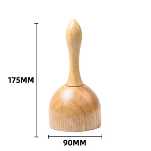 Rodillo de Masaje de Madera de Haya, Palo de Masaje, Tabla de Gua Sha, Copa de Terapia de Madera, Dispositivo de Masaje con Cabeza de Hongo, Set de Masaje - Product Image 1