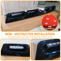 Barre de toit noire brillante pour Land Rover Defender 2020 2021, support de bagages léger pour aventure tout-terrain