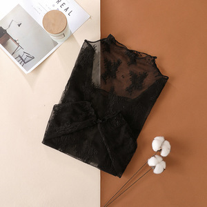 Cheap Price Wholesale Summer Long Sleeve Hot <strong>Blouse</strong> for Women Sexy Transparent <strong>Sheer</strong> Tops - Product Image 3