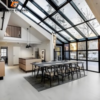 GS Nouveau type de maison vitrée isolée Gladen House en aluminium