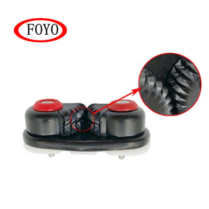 FOYO Marque En Aluminium Anodisé Noir taquet Coinceur Bateau taquets Coinceurs Matic Chaumard Marin Voile <span class=keywords><strong>Voilier</strong></span> Canoë Kayak Dériveur - Product Image 4