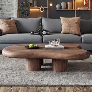 Ensemble de table basse d'armoire laquée à haute densité de formes irrégulières minimalistes de bonne qualité de Lu - Product Image 1