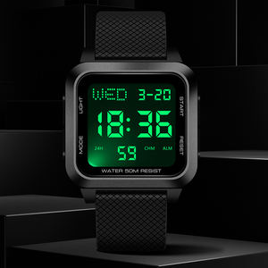 Orologio digitale sportivo da uomo caldo nel mercato della Russia alla moda con Display a LED elettronico orologio da polso più economico cinturino in plastica - Product Image 2