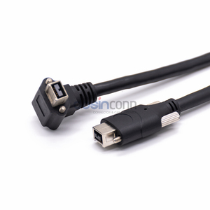 1394b Plug 9Pin Preto <span class=keywords><strong>MINI</strong></span> Cabos de Link para Câmera 3m - Product Image 3