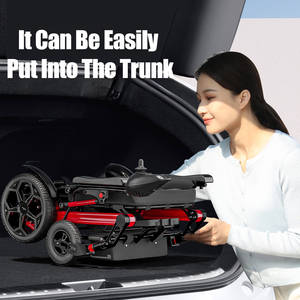 Silla de Ruedas Eléctrica Plegable, Portátil y Ultraligera de Aleación de Aluminio con Batería de Litio de 12A - Product Image 3