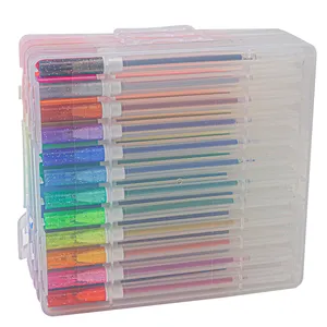 Vendite di fabbrica 48 colori pacchetto personalizzato penne Gel Glitter Set da colorare