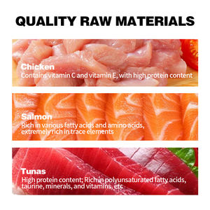 Stock adéquat de mousse personnalisé OEM ODM sous forme de friandises saines et <span class=keywords><strong>hypoallergéniques</strong></span> pour <span class=keywords><strong>chats</strong></span> Nourriture humide crémeuse nutritive pour viande fraîche pour chat - Product Image 2