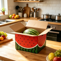 Carton ondulé laminé pour l'emballage et l'exportation de produits frais en chaîne du froid (légumes, fruits, pastèques)