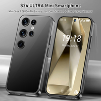 Mini Teléfono Inteligente Educativo S24 HD Deca Core Francés 4G LTE Android Desbloqueado Doble SIM para Estudio, Libros Electrónicos y Aprendizaje Escolar