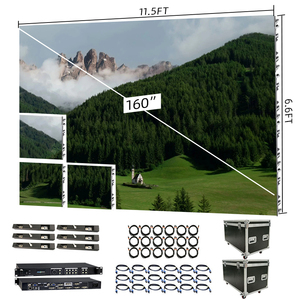 Layar Video Wall LED COB P26 32 Inci, Kotak Lampu Putar Bingkai Foto Bundar Kustom Berkualitas Tinggi - Product Image 4