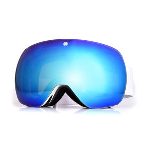 热卖大型无框UV400滑雪护目镜，带防雾和磁性功能定制标志运动眼镜 - Product Image 2