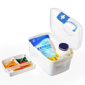 Trousse de premiers soins en plastique portable, boîte à médicaments, boîte à <span class=keywords><strong>pharmacie</strong></span>, plateau transparent, boîte médicale familiale, boîte de rangement, boîte à outils - Product Image 6