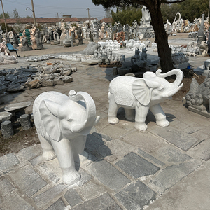 Estatua de Elefante de Piedra Natural Moderna, Fabricada en China, para Decoración de Jardín de Hotel, Tamaño Personalizado - Product Image 3