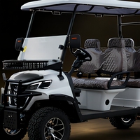 Voiturette de golf électrique 6 places UCB-14 pour navette de complexe hôtelier et transfert de clients d'hôtel avec mobilité extérieure