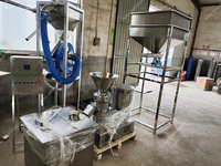 Vente chaude Broyeur de pâte de noix d'arachide et de noix Pâte d'amande Ligne de production de broyage de beurre d'arachide Pâte de noix de cajou Prix du moulin colloïdal