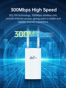 Plery R724 4G Lte Draadloze Router Sim Kaart Slot 300Mbps Max Lan Gegevenssnelheid 2.4G Wi-Fi Wep Encryptie Qos Functie Voor Gebruik Buitenshuis - Product Image 5