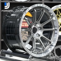 Jantes de voiture de tourisme DJJ forgées sur mesure 5x114.3 grises concaves haute performance pour Subaru BRZ 86 Honda Civic Type R Subaru WRX STI