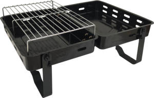 Parrilla de Camping Plegable Moderna de Carbón con Controlador de Llama, Acero y Acero Inoxidable con Acabado en Polvo, para 2-3 Personas, Uso en Exteriores - Product Image 2
