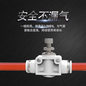 Vanne de régulation pneumatique SA, tuyau d'air réglable, taille de port 1/4 pouce, commande manuelle pour la régulation du débit d'air, vanne haute pression - Product Image 2