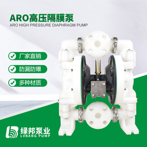 Pompe à diaphragme pneumatique haute performance ARO Ingersoll Rand en alliage d'aluminium, acier inoxydable et plastique résistant à la corrosion pour les acides - Product Image 4