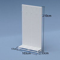 Étagère de présentation en métal réglable, moderne, portable, détachable et multifonctionnelle pour l'affichage de produits en magasin d'alimentation et de snacks
