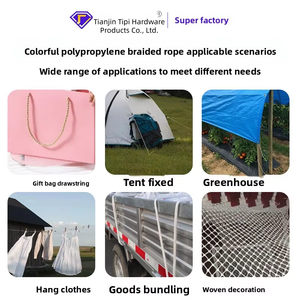 Cordon en polypropylène coloré – Résistant au soleil, <span class=keywords><strong>à</strong></span> l'abrasion et au vent – Pour la fixation de tentes, la corde <span class=keywords><strong>à</strong></span> <span class=keywords><strong>linge</strong></span>, le cordon de serrage – 2mm-10mm - Product Image 3