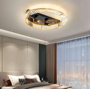 Nouveau design moderne monté en surface lustre lumières chambre cristal clair lampe anneau cercle plafonnier - Product Image 2