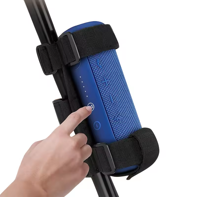 Portable Adjustable UTV Bike and Boat Roll Bar Wireless Bluetooth Speaker Mount Holder for Most Bike Boat UTV Speaker Holder