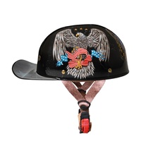 Cascos de Motocicleta al por Mayor, Gorras de Béisbol Personalizadas, Cascos Retro para Motociclistas, Hombres y Mujeres, Cascos Medios para Scooter de Verano