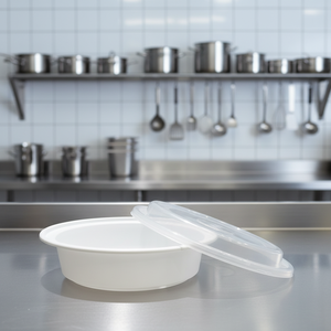 Contenedor Transparente Desechable de Plástico para Almacenamiento de Alimentos con Tapa Hermética, Apto para Microondas, para Comida para Llevar y Uso en Restaurantes - Product Image 1