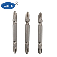 Embout de tournevis hexagonal à extrémité sphérique LXDTE 65 mm, acier S2 sablé, tige hexagonale de 1/4 po, magnétique, qualité industrielle pour perceuse électrique