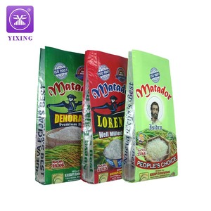Nắp kéo 2kg 5kg 25kg Tùy chỉnh độ ẩm bằng chứng công suất lớn đầy màu sắc Basmati gạo bao bì túi với kéo Tab dây kéo và xử lý - Product Image 4