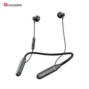 ENC Earphone Olahraga Nirkabel Magnetis, Headset Neckband Bluetooth 5.2 dengan MIK Musik Stereo untuk Huawei Xiaomi